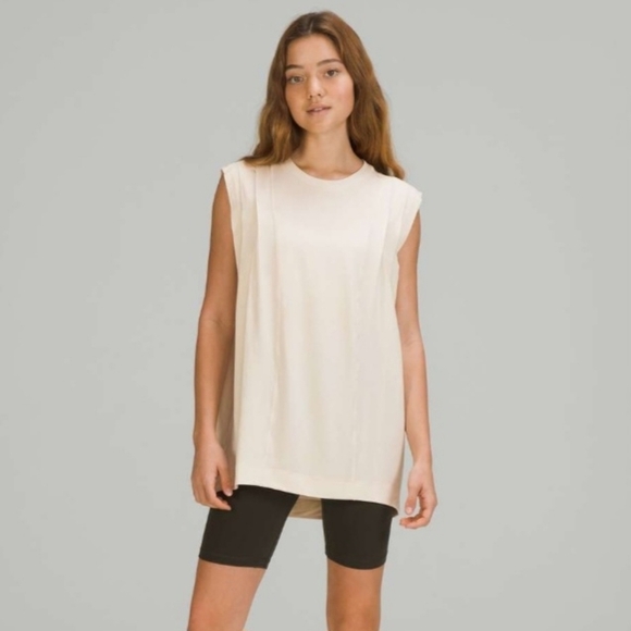 lululemon athletica Tops - Lululemon‎ Modal Pleated Shoulder Tank Top